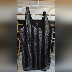 Black sequin dress